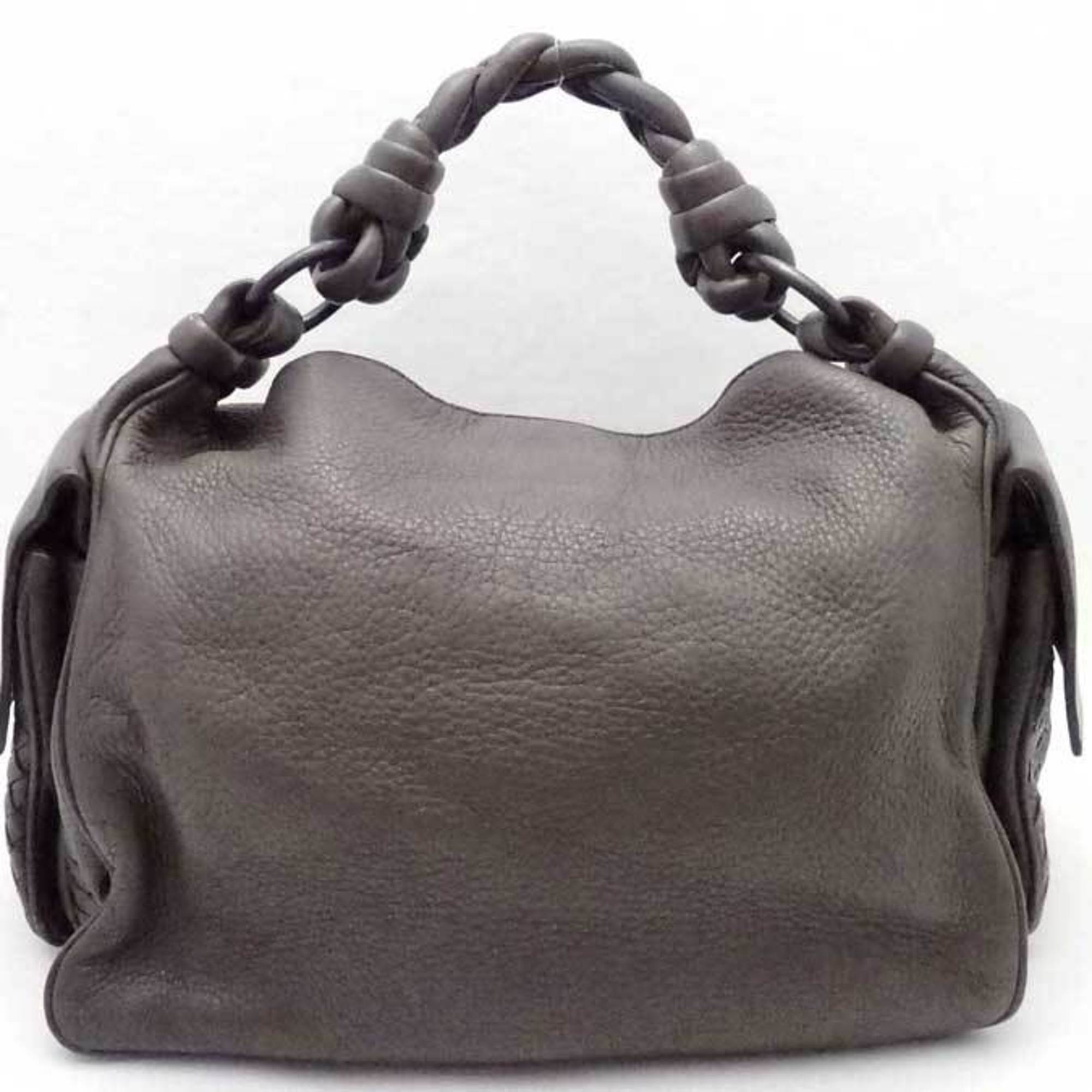 Bottega Veneta Bottegaveneta Shoulder Bag Intrecciato Leather Greige Women's